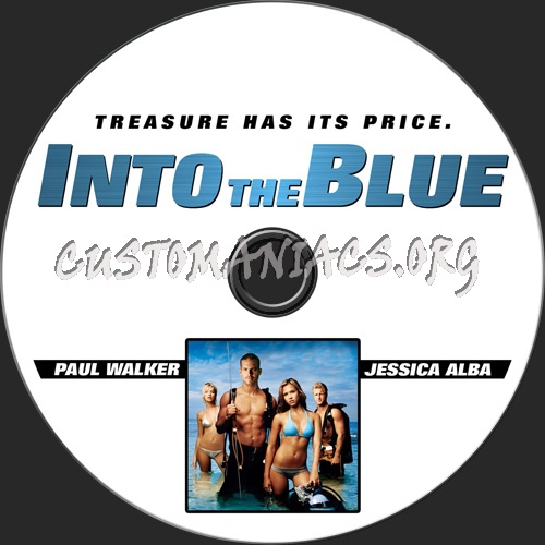 Into The Blue dvd label