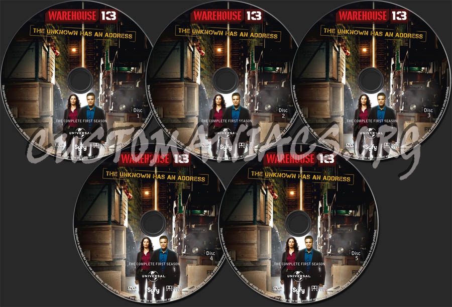 Warehouse 13 Season 1 dvd label