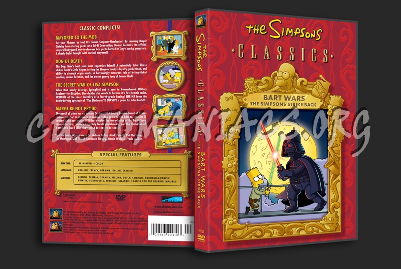 The Simpsons: Bart Wars The Simpsons Strike Back dvd cover