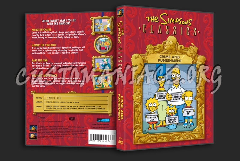 The Simpsons: Crime and Punishment dvd cover
