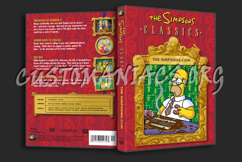 The Simpsons.Com dvd cover
