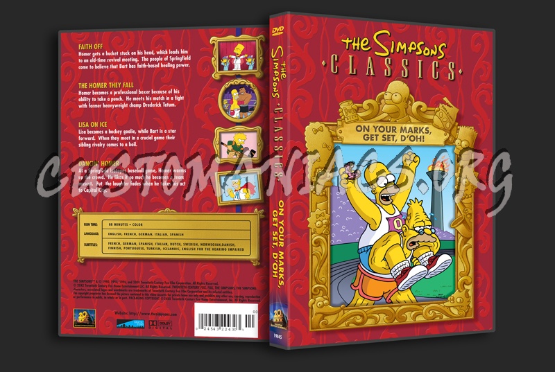 The Simpsons: On Your Marks, Get Set, D'Oh! dvd cover