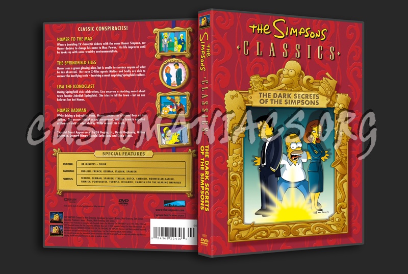 The Simpsons: The Dark Secret of the Simpsons dvd cover