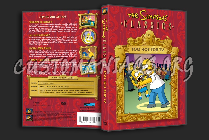 The Simpsons: Too hot for TV dvd cover