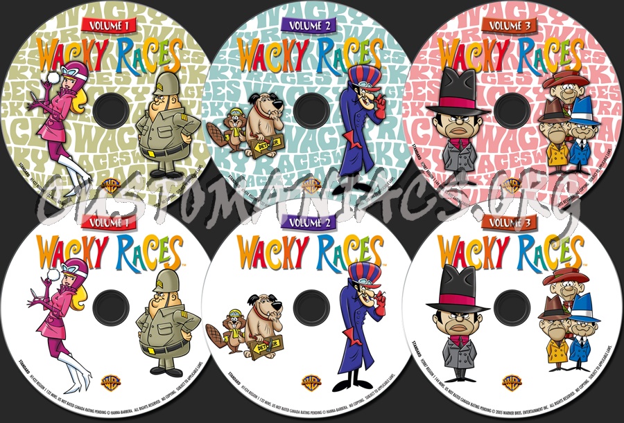Wacky Races dvd label