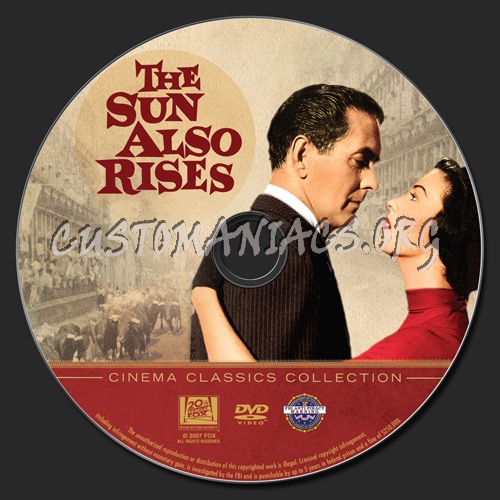 The Sun Also Rises dvd label