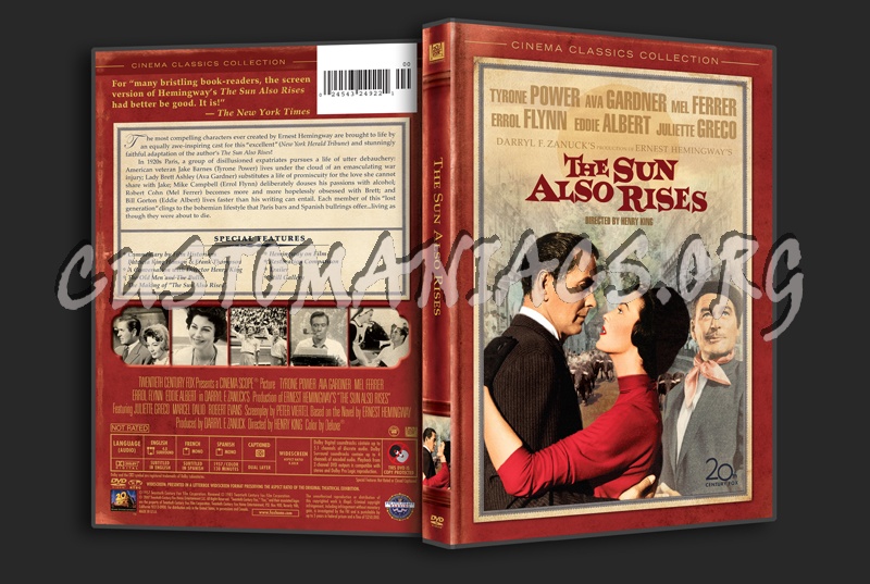 The Sun Also Rises dvd cover