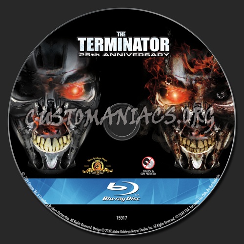The Terminator blu-ray label