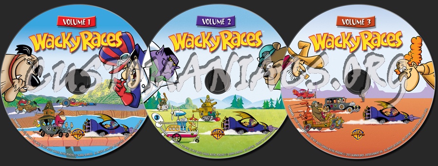 Wacky Races dvd label