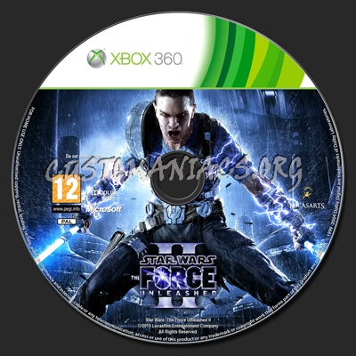 Star Wars The Force Unleashed II dvd label