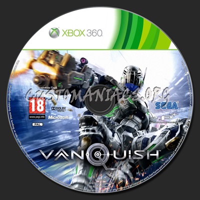 Vanquish dvd label