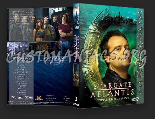 Stargate Atlantis Complete Season 1-5 dvd cover