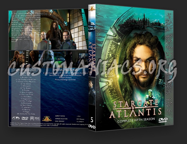 Stargate Atlantis Complete Season 1-5 dvd cover