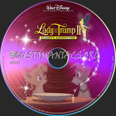 Lady and the Tramp 2 dvd label