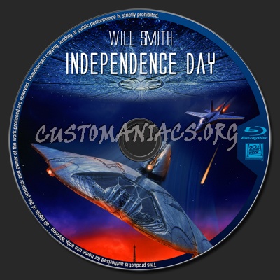 Independence day blu-ray label