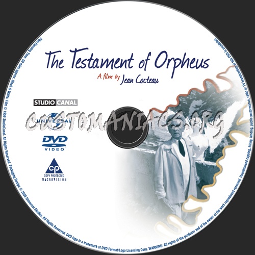 The Testament of Orpheus dvd label
