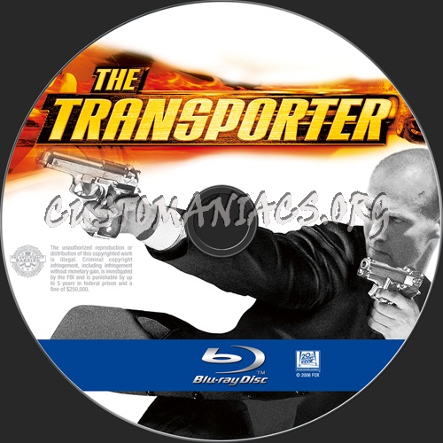 The Transporter blu-ray label