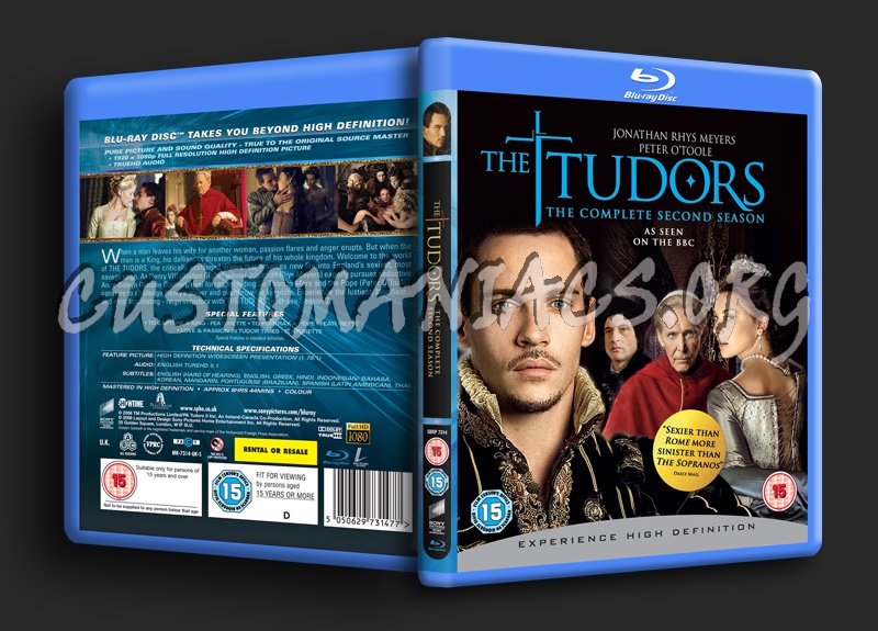 The Tudors Season 2 blu-ray cover