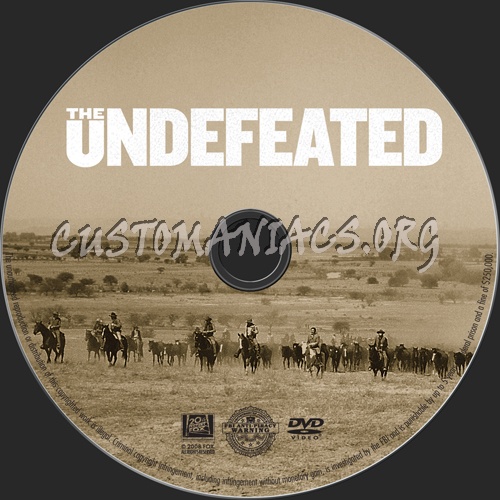 The Undefeated dvd label