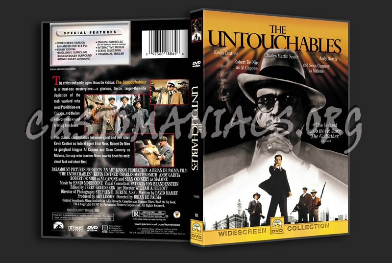 The Untouchables dvd cover