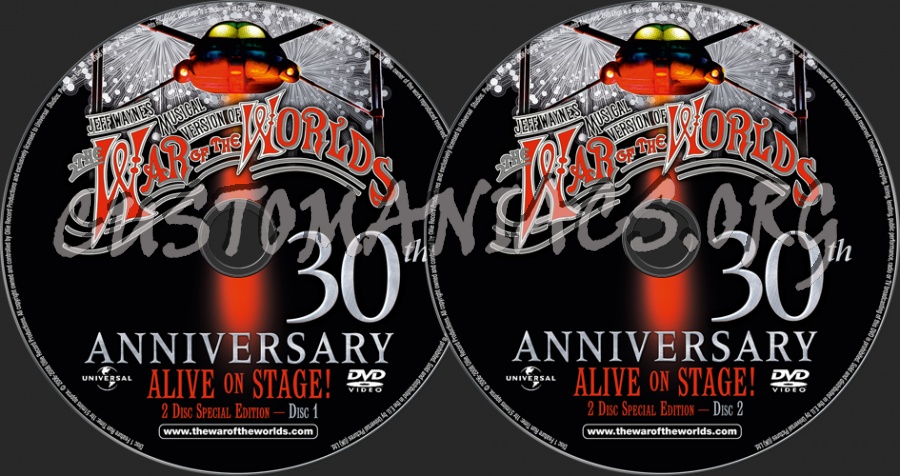 The War of the Worlds dvd label