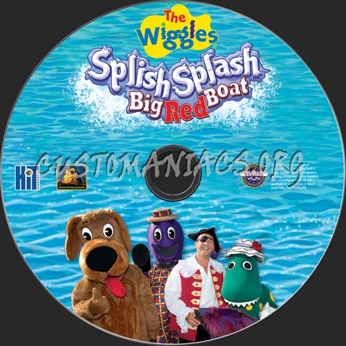 The Wiggles Splish Splash Big Red Boat dvd label