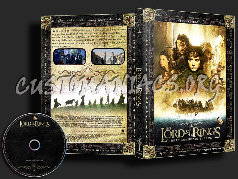 LOTR : The Fellowship of the Ring Extended dvd cover