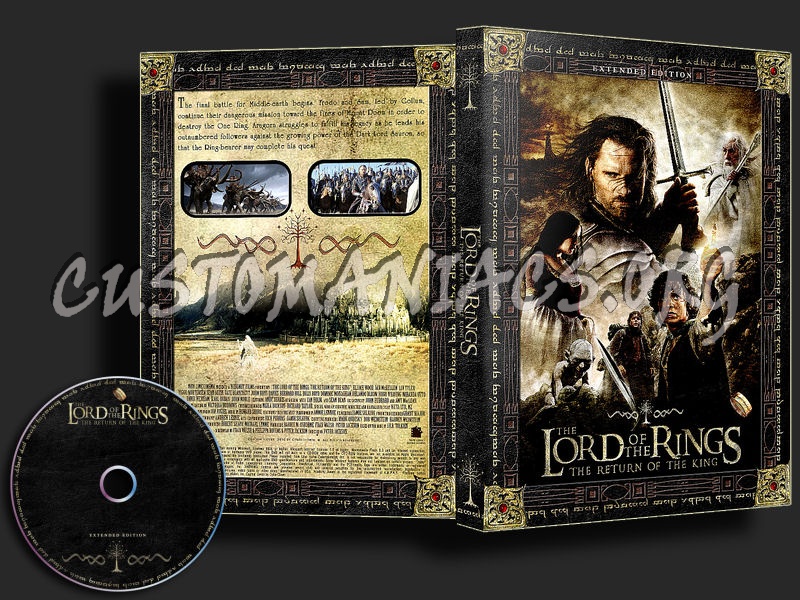 LOTR : The Return of the King Extended dvd cover