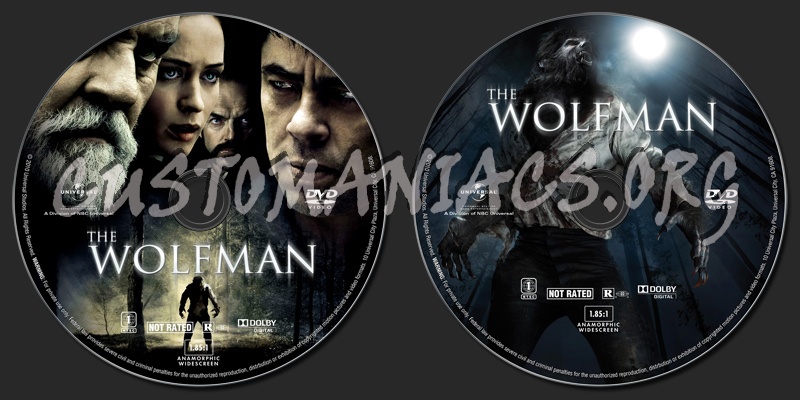 The Wolfman dvd label