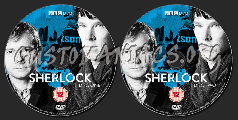 Sherlock (2010) dvd label