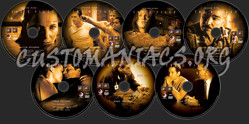 The X Files Season 9 dvd label