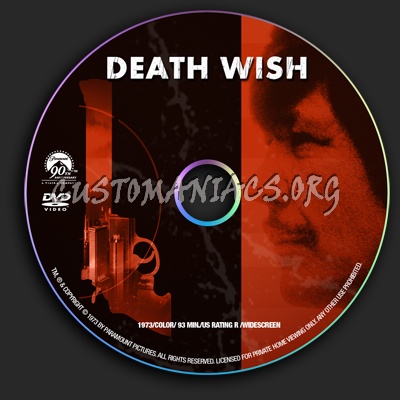 Death Wish dvd label