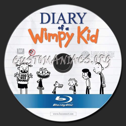 Diary Of A Wimpy Kid blu-ray label