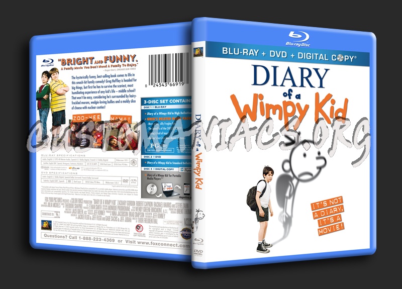 Diary Of A Wimpy Kid blu-ray cover