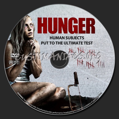 Hunger dvd label