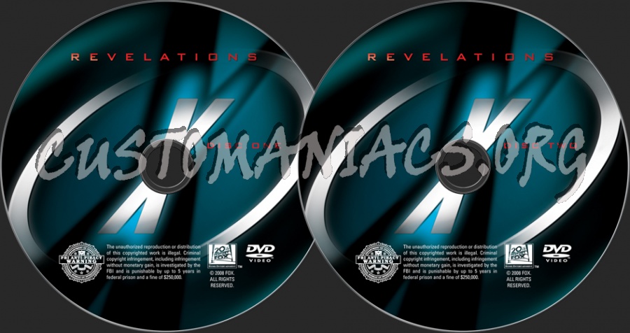 The X-Files Revelations dvd label