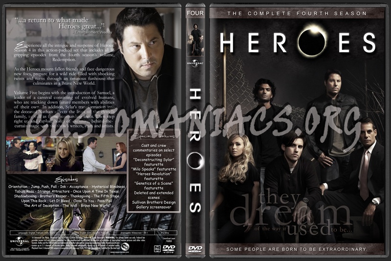 Heroes Season Four dvd cover