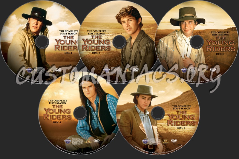 The Young Riders Season 1 dvd label