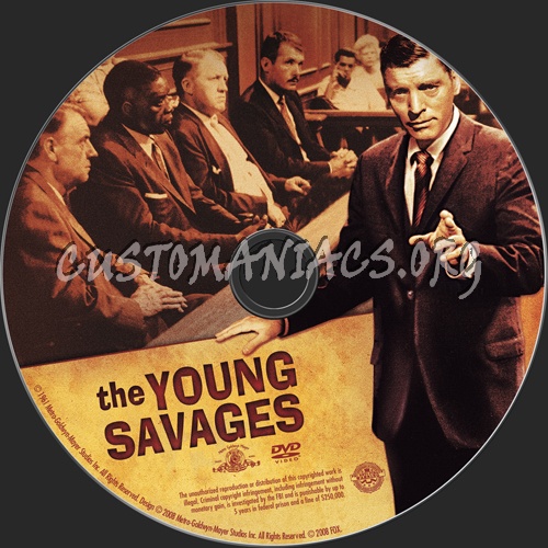 The Young Savages dvd label