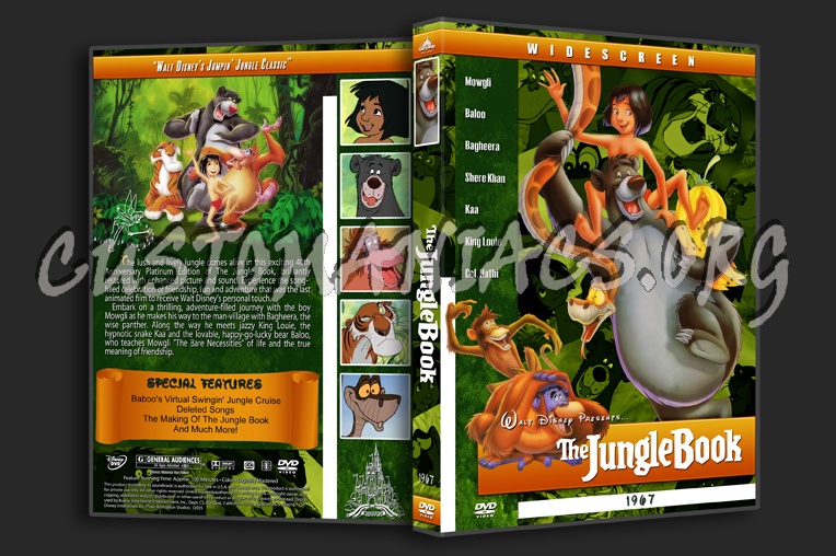 The Jungle Book - 1967 dvd cover