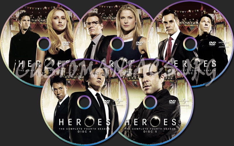 Heroes Season Four dvd label