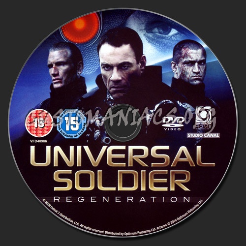 Universal Soldier Regeneration dvd label
