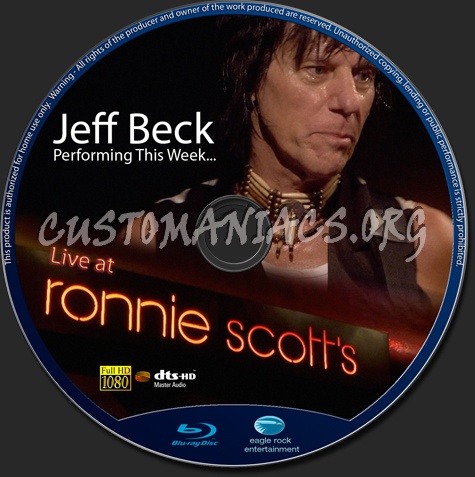 Jeff Beck Performing This Week... Live at Ronnie Scotts blu-ray label