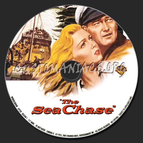 The Sea Chase dvd label