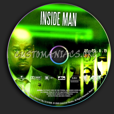 Inside Man dvd label