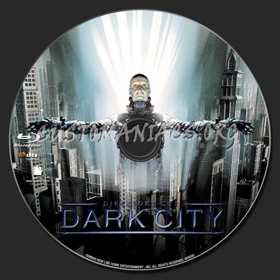 Dark City blu-ray label