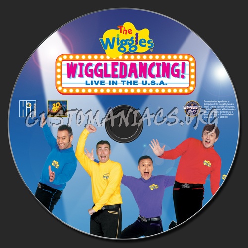 The Wiggles Wiggledancing! Live in the USA dvd label