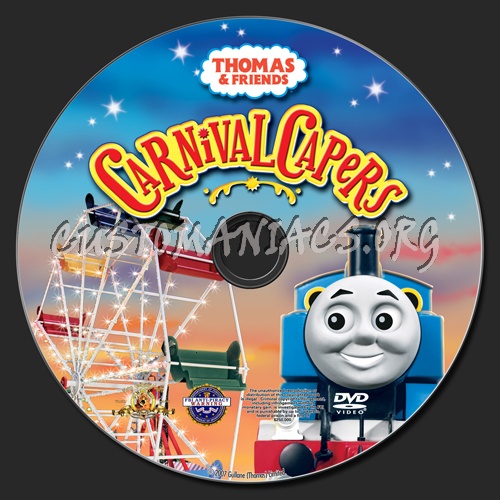Thomas & Friends: Carnival Capers dvd label - DVD Covers