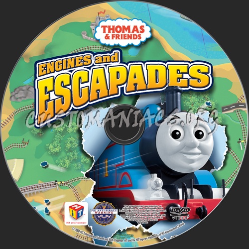 Thomas & Friends: Engines and Escapades dvd label