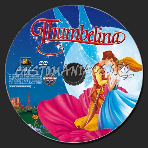 Thumbelina dvd label